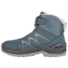 Lowa Winterschuhe Maddox Warm Mid GTX (Textil/Synthetik, wasserdicht) 2024 petrol/rosa Kleinkinder
