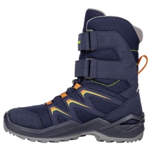 Lowa Winterstiefel Maddox Warm High GTX (Textil/Synthetik, wasserdicht) 2024 navyblau/orange Kleinkinder