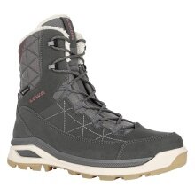 Lowa Winterstiefel Ottawa GTX (Veloursleder/Textil, wasserdicht) anthrazitgrau/altrosa Damen