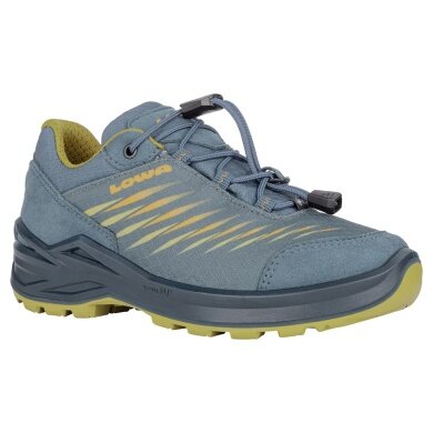 Lowa Wanderschuhe Zirrox II GTX Low Junior (Multifunktion, wasserdicht) 2025 petrolblau/senf Kinder