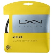 Luxilon Tennissaite 4G Black 1.25 (Haltbarkeit+Power) schwarz 12m Set