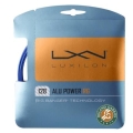 Luxilon Tennissaite Alu Power Roland Garros 1.28 (Haltbarkeit+Power) blau 12m Set