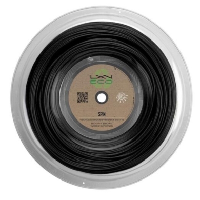 Luxilon Tennissaite Eco Spin 1.25 (Haltbarkeit+Spin) schwarz 200m Rolle