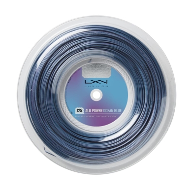 Luxilon Tennissaite Alu Power 1.25 (Haltbarkeit+Power) ozeanblau 220m Rolle