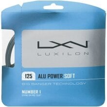 Luxilon Tennissaite Alu Power Soft 1.25 silber 12m Set
