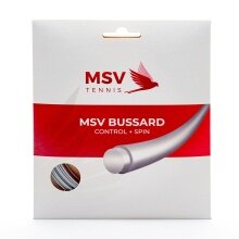 MSV Tennissaite Bussard (Haltbarkeit+Kontrolle+Spin) silber 12m Set