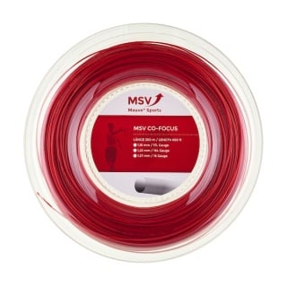 MSV Tennissaite Co Focus (Haltbarkeit+Kontrolle) rot 200m Rolle