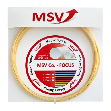 Besaitung mit Tennissaite MSV Co Focus natur