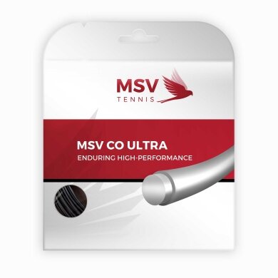 MSV Tennissaite Co Ultra (Spin+Spannungskonstanz) schwarz 12m Set