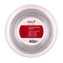 MSV Tennissaite Focus Hex Plus 38 (Haltbarkeit+Spin) weiss 200m Rolle