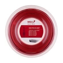 MSV Tennissaite Focus Hex (Haltbarkeit+Spin) rot 200m Rolle