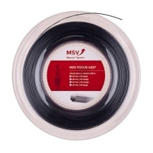 MSV Tennissaite Focus Hex (Haltbarkeit+Spin) schwarz 200m Rolle