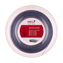 MSV Tennissaite Focus Hex (Haltbarkeit+Spin) silber 200m Rolle