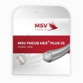 MSV Tennissaite Focus Hex Plus 25 weiss 12m Set