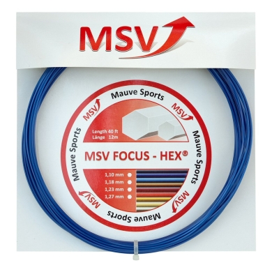 Besaitung mit Tennissaite MSV Focus Hex dunkelblau