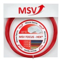 Besaitung mit MSV Focus Hex rot