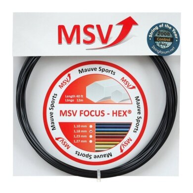 Besaitung mit MSV Focus Hex schwarz
