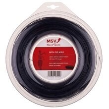 MSV Tennissaite Go Max (Haltbarkeit+Kontrolle) schwarz 200 Meter Rolle