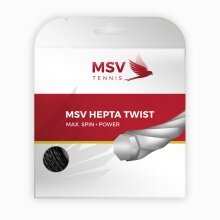 MSV Tennissaite Hepta Twist (Haltbarkeit+Spin) anthrazit 12m Set