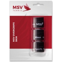 MSV Overgrip Skin perforiert 0.5mm (Schweissabsorption/Griffigkeit) schwarz 3er