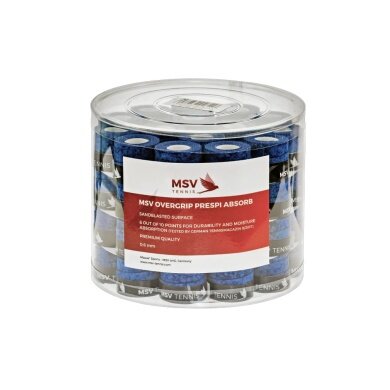 MSV Overgrip Prespi Absorb 0.6mm (Schweissabsorption/Komfort) dunkelblau 60er Box