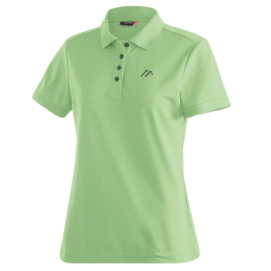 Maier Sports Wander-/Freizeit Polo Ulrike (100% Polyester) grün Damen