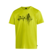 Maier Sports Wander-/Freizeit Tshirt Tilia Pique (Polyester, schnelltrocknend) limegelb Herren