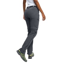 Maier Sports Wanderhose Nata T-Zipp-Off (lange Hose und Bermudas in einem) lang graphitegrau Damen