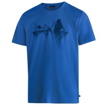 Maier Sports Wander-/Freizeit Tshirt Tilia Pique (Polyester, schnelltrocknend) blau Herren