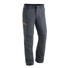 Maier Sports Wanderhose Tajo 2 Zipp-Off (lange Hose und Bermudas in einem) lang graphitegrau/orange Herren