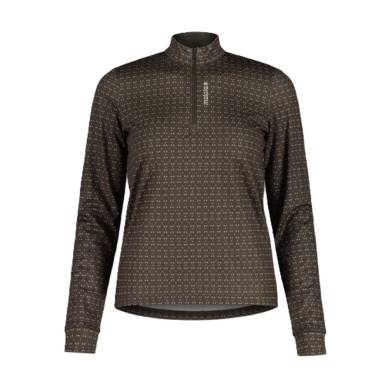 Maloja Halfzip-Langarmshirt SawangM Adventure Midlayer Shirt (warm, 4-Wege-Stretch) braun Damen