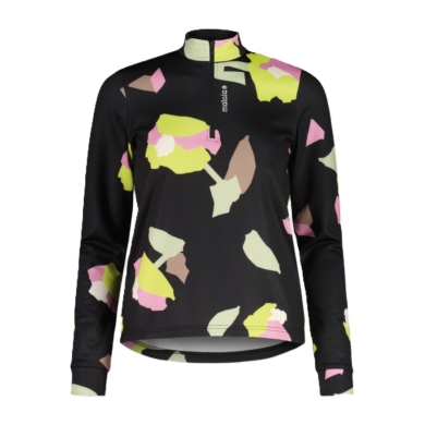 Maloja Halfzip-Langarmshirt SawangM Adventure Midlayer Shirt (warm, 4-Wege-Stretch) schwarz/bunt Damen