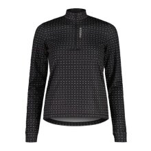 Maloja Halfzip-Langarmshirt SawangM Adventure Midlayer Shirt (warm, 4-Wege-Stretch) schwarz/weiss Damen