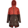 Maloja Wintermantel BerraM Urban Puffer Coat (winddicht, warm, leicht, wasserabweisend) rot/braun Damen
