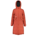 Maloja Wintermantel AnkogelM Urban Puffer Coat (ReDown-Füllung, winddicht, sehr warm) orange/rose Damen