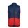 Maloja Ski-Weste ClesM Touring Puffer Vest (winddicht, Primaloft BIO-Wattierung) blau/rot Herren
