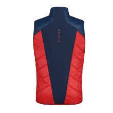 Maloja Ski-Weste ClesM Touring Puffer Vest (winddicht, Primaloft BIO-Wattierung) blau/rot Herren