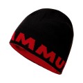 Mammut Mütze (Beanie) Logo schwarz/rot Herren