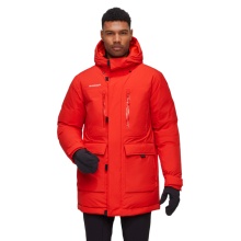 Mammut Winterjacke Arctic Insulated Hooded Parka (2-Lagen, wärmend dank Daunenfüllung) rot Herren