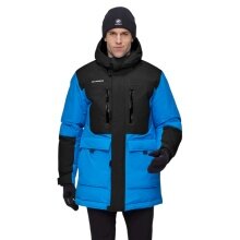 Mammut Winterjacke Arctic Insulated Hooded Parka (2-Lagen, wärmend dank Daunenfüllung) blau/schwarz Herren