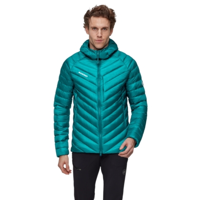 Mammut Winter-Daunenjacke Broad Peak Insulated Hooded (wärmend dank Daunenfüllung) 2025 tealblau Herren