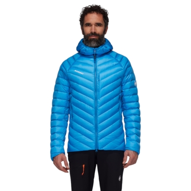 Mammut Winter-Daunenjacke Broad Peak Insulated Hooded (wärmend dank Daunenfüllung) 2025 blau Herren
