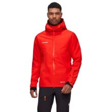 Mammut Ganzjahres-Wanderjacke Crater IV Hardshell Hooded (3-Lagen, wasserdicht, strapazierfähig) rot Herren