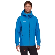 Mammut Ganzjahres-Wanderjacke Crater IV Hardshell Hooded (3-Lagen, wasserdicht, strapazierfähig) blau Herren