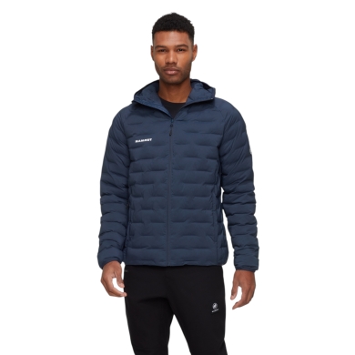 Mammut Isolations-Winterjacke Sander Insulated Hooded (wärmend dank Kunstfaserfüllung) navyblau Herren