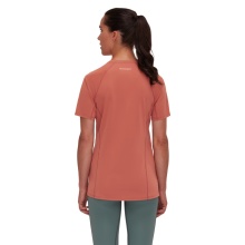 Mammut Wander-Shirt Selun FL Logo (elastisch, schnelltrocknend) ziegelsteinrot Damen