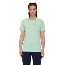 Mammut Wander-Shirt Selun FL Logo (elastisch, schnelltrocknend) mintgrün Damen
