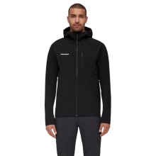 Mammut Softshell-Wanderjacke Ultimate Comfort SO Hooded (4‑Wege-Stretch, winddicht) schwarz Herren