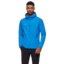 Mammut Softshell-Wanderjacke Ultimate Comfort SO Hooded (4‑Wege-Stretch, winddicht) blau Herren