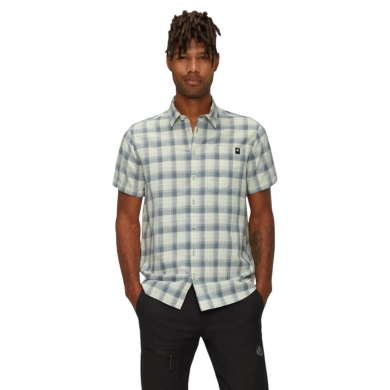 Mammut Wanderhemd Trovat Summer Kurzarm (Baumwolle-Mischung) sagegrün/alvatern Herren